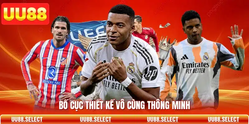 Bố cục thiết kế vô cùng thông minh