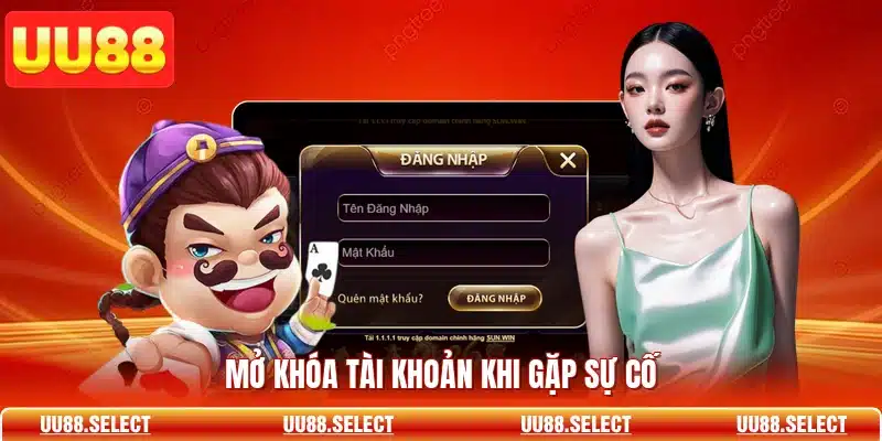 Mở khóa tài khoản khi gặp sự cố